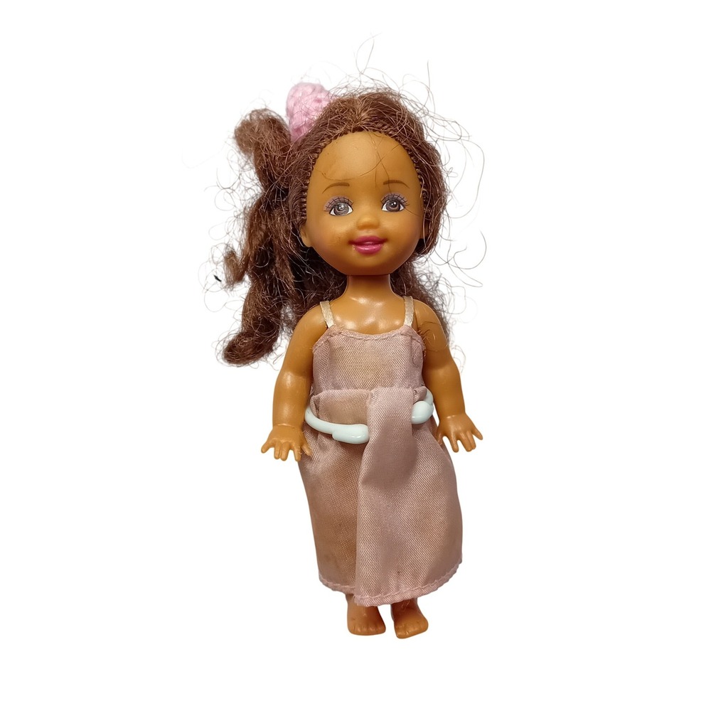 Vintage 90s Mattel Barbie Lil Friends Of Kelly Deidre AA Doll‎ Ballerina 4" READ